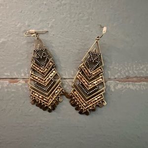 Stella & Dot mixed metal earrings